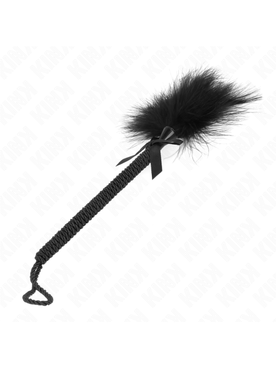 KINK - NYLON TOUW KIETELMASSAGEAPPARAAT MET VEREN EN ZWARTE LUS 25 CM