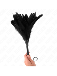 KINK - PIUME DI POLLO SOLLEGATO A FORMA DI CORNO NERO 36 CM