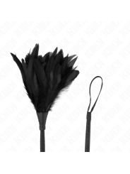 KINK - BLACK MAIDS HORN SHAPED TICKLE CHICKEN FEATHERS 36 CM