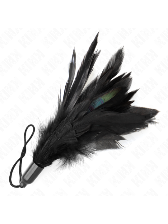 KINK - TICKLE FEATHERS WITH ROPE HANDLE PLASTIC BASE 15 CM