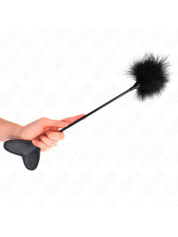 KINK - PLUMAS PARA COSQUILLAS CON PALETA DE CORAZÓN 31 CM