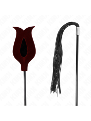 KINK - CHICOTE DE BORLA DE SILICONE FORMA DE ROSA 45 CM