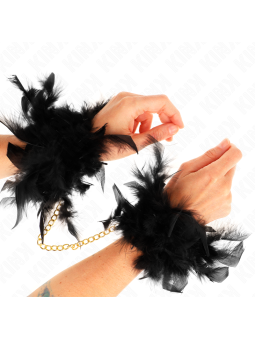 KINK - ZWARTE VEER HANDBOEIEN MET GOUDEN KETTING MODEL 1
