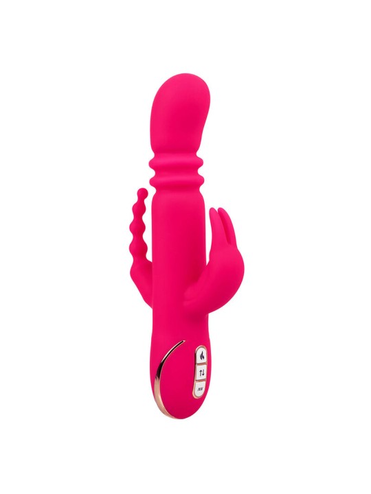 CALEXOTICS - JACK FANTASY TRIPLE VERWARMBARE VIBRATOR KONIJN ROZE