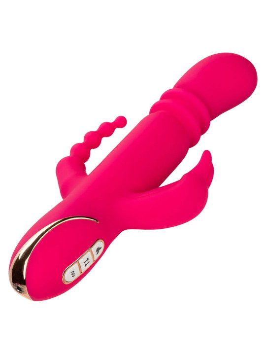 CALEXOTICS - JACK FANTASY DREIFACH BEHEIZTER VIBRATOR RABBIT ROSA