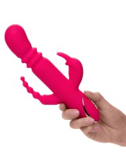 CALEXOTICS - JACK FANTASY VIBRADOR TRIPLO AQUECIDO COELHO ROSA