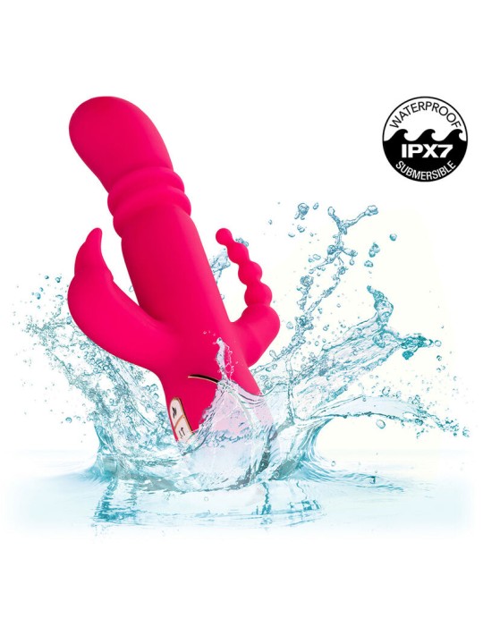 CALEXOTICS - JACK FANTASY DREIFACH BEHEIZTER VIBRATOR RABBIT ROSA