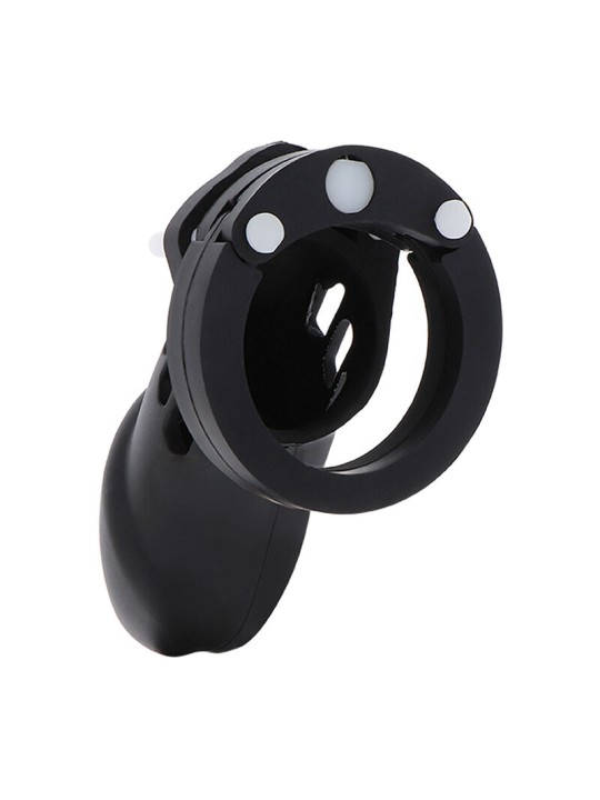 HIDDEN DESIRE - EXTREME CHASTITY COCK CAGE SILICONE SIZE L BLACK