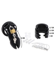 HIDDEN DESIRE - EXTREME CHASTITY COCK CAGE SILICONE SIZE L BLACK