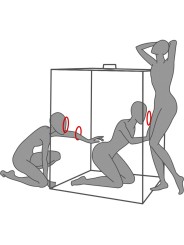 GEHEIME DOME - KINK CLUB CABIN SCANDALE ZWART & ROOD