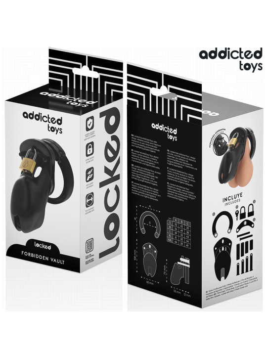 ADDICTED TOYS LOCKED - VERBODEN VAULT PENIS KOOI 10 CM