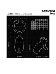 ADDICTED TOYS LOCKED - MINDNIGHT CELL CAGE À PÉNIS TAILLE L