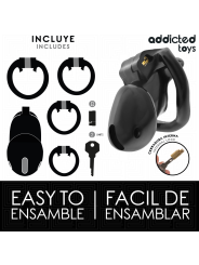 ADDICTED TOYS LOCKED - MINDNIGHT CELL CAGE À PÉNIS TAILLE S