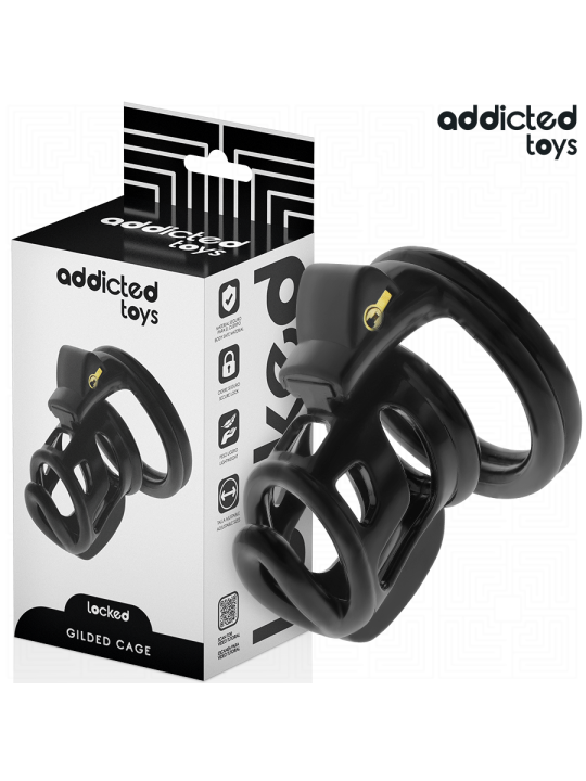 ADDICTED TOYS LOCKED - GILDEN CAGE PENIS CAGE 8,5 CM