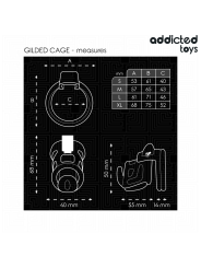 ADDICTED TOYS LOCKED - GILDEN CAGE PENISKÄFIG 8,5 CM