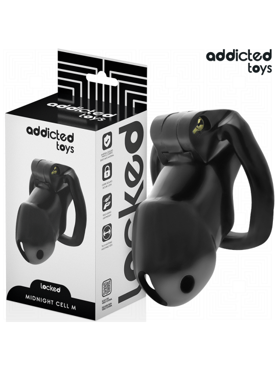 ADDICTED TOYS LOCKED - MINDNIGHT CELL PENIS CAGE GRÖSSE M