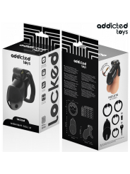 ADDICTED TOYS LOCKED - MINDNIGHT CELL CAGE À PÉNIS TAILLE M