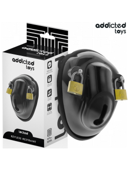 ADDICTED TOYS LOCKED - SCHLÜSSELLOSER PENISKÄFIG 11,5 CM