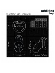 ADDICTED TOYS LOCKED - ONBROKEN DEN PENIS KOOI 9.8 CM