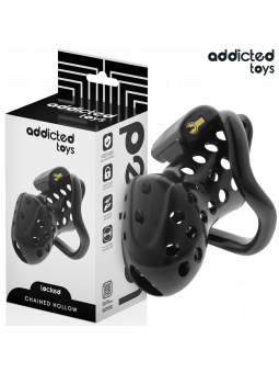 ADDICTED TOYS LOCKED - CHAINED HOLLOW PENIS CAGE 10.5 CM