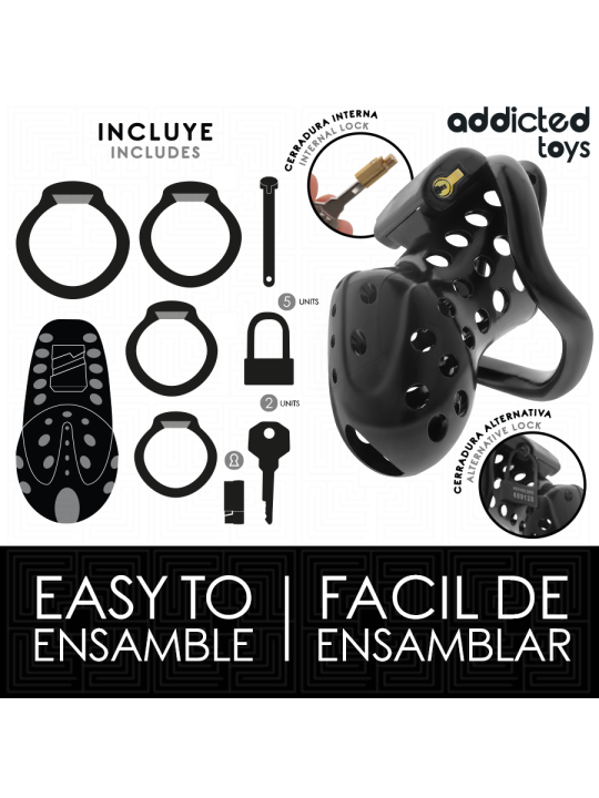 ADDICTED TOYS LOCKED - KETTING HOLLE PENIS KOOI 10,5 CM