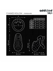 ADDICTED TOYS LOCKED - KETTING HOLLE PENIS KOOI 10,5 CM
