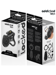 ADDICTED TOYS LOCKED - GAIOLA DE PÊNIS OCO COM CORRENTE 10,5 CM