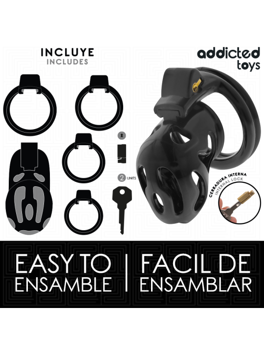 ADDICTED TOYS LOCKED - SEALED CRYPT PENIS CAGE 8 CM