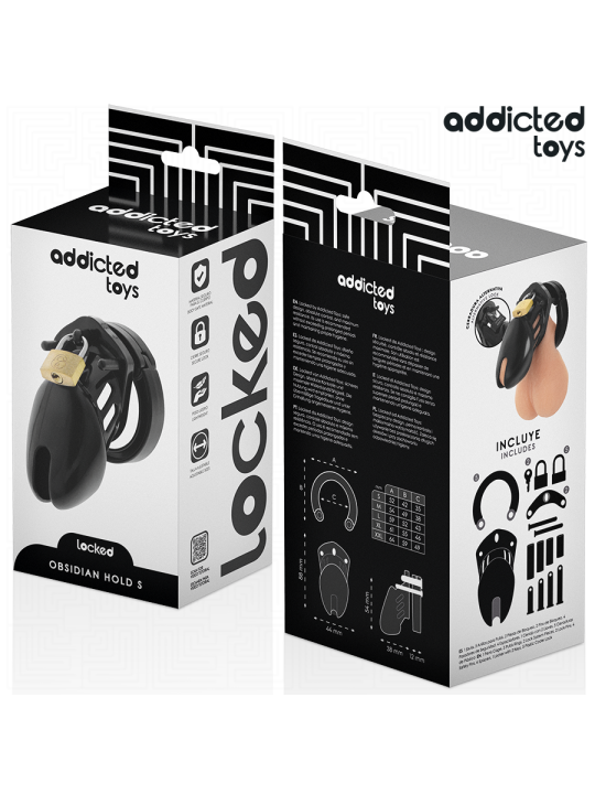 ADDICTED TOYS LOCKED - OBSIDIAN HOLD PENIS KOOI MAAT S