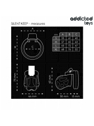 ADDICTED TOYS LOCKED - SILENT KEEP PENISKÄFIG 7,5 CM