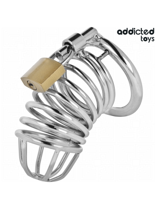 ADDICTED TOYS LOCKED - IRON CELL JAULA PARA PENE DE METAL TALLA M