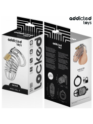 ADDICTED TOYS LOCKED - IRON CELL METALL-PENISKÄFIG 4 CM GRÖSSE S