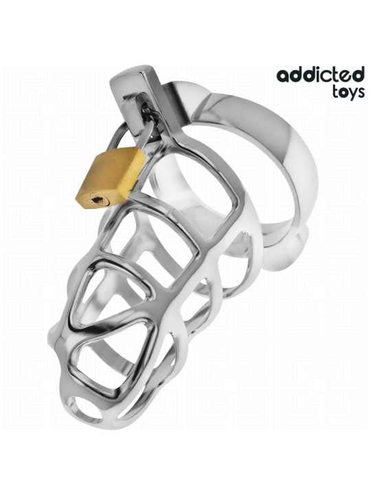 ADDICTED TOYS LOCKED - ZILVEREN SLOT PENISKOOI METAAL MAAT M