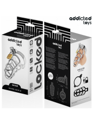 ADDICTED TOYS LOCKED - ZILVEREN SLOT PENISKOOI METAAL MAAT M