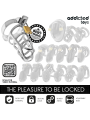 ADDICTED TOYS LOCKED - ZILVEREN SLOT PENISKOOI METAAL MAAT M