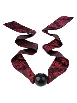 CALEXOTICS - SCANDAL MORDAÇA DE BOLA COM LAÇO PRETO/VERMELHO