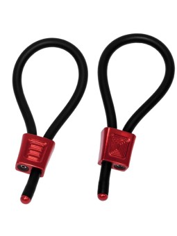 ELECTRASTIM - PRESTIGE ELECTRA LOOPS ANILLOS DE PENE AJUSTABLES ROJO