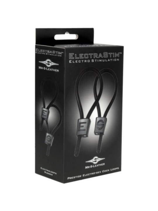 ELECTRASTIM - PRESTIGE ELECTRA LOOPS ADJUSTABLE COCK RINGS BLACK