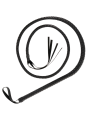 DARKNESS - BLACK BONDAGE WHIP 210CM