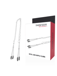 DARKNESS - EINSTELLBARE METALL-NIPPELKlammern