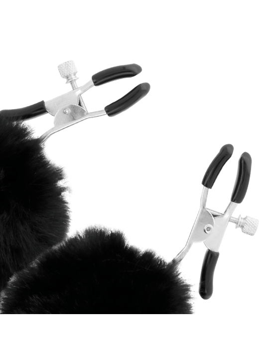 DARKNESS - NIPPLE CLAMPS WITH POM POMS 1