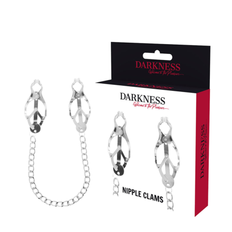 DARKNESS - METALEN TEPELKLEM MET KETTING