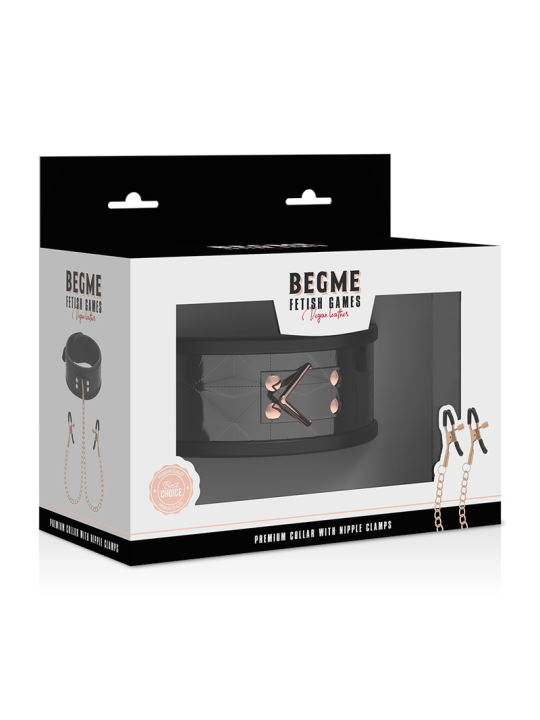 BEGME - BLACK EDITION COLAR COM CLAMPS DE BICO