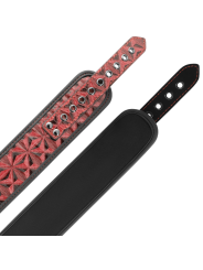 BEGME - COLAR EDIO VERMELHA COM BRAADEIRAS COM FORRO DE NEOPRENE