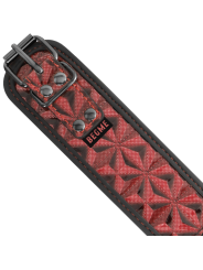 BEGME - COLAR EDIO VERMELHA COM BRAADEIRAS COM FORRO DE NEOPRENE