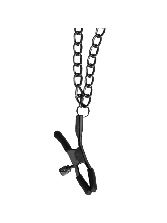 BEGME - RED EDITION COLLAR WITH NIPPLE CLAMPS WITH NEOPRENE LINING