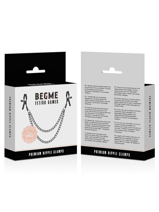 BEGME - RED EDITION TEPELKLEMMEN MET KETTING