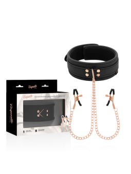 COQUETTE CHIC DESIRE - COLAR FANTASY NIPPLE CLAMP COM FORRO DE NEOPREN