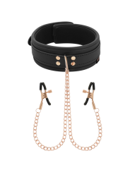 COQUETTE CHIC DESIRE - FANTASY COLLAR CON PINZAS PEZONES CON FORRO DE 