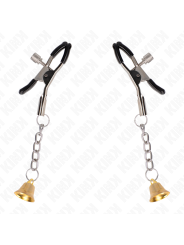 KINK - GOLD BELL PENDANT NIPPLE CLAMPS 6 CM
